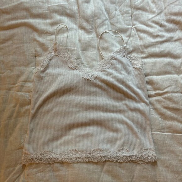 Garage Skinny Strap Lace Tank Top - Picture 1 of 4
